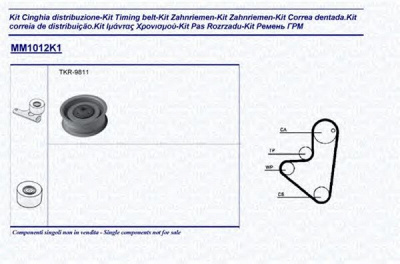 MAGNETI MARELLI 341310121101 -  Комплект ремня ГРМ